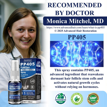 🔥FDA-Reviewed. Visible in 7 Days. Guaranteed-DarkFairy® PP405 FolliGen Re-Awaken Hair Spray