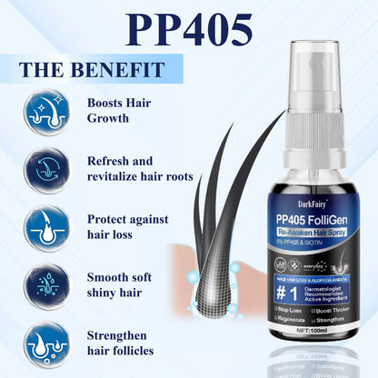 🔥FDA-Reviewed. Visible in 7 Days. Guaranteed-DarkFairy® PP405 FolliGen Re-Awaken Hair Spray